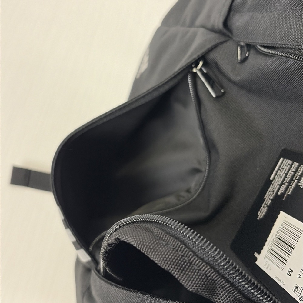 Adidas Golf Medium Black Backpack Bag 3 Gray Stripe DW9445 NWT - Picture 7 of 11